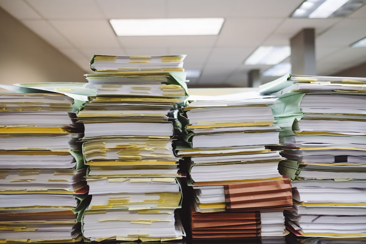 documents pile